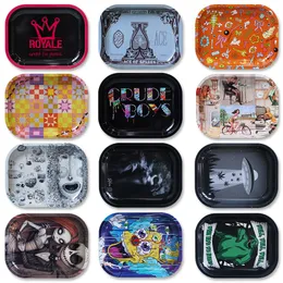 180*140 mm palenie tytoniu Rolling Tray Metal Tin Case Pospice Talerz STAPOWANIE PAPARACKA KUCHNIA DOM PACKA DALA