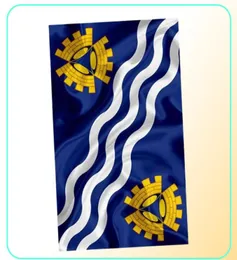 Merseyside Flag High Quality 3x5 ft England County Banner 90x150cm Festival Party Gift 100d Polyester Inomhus utomhustryckta flaggor8300021