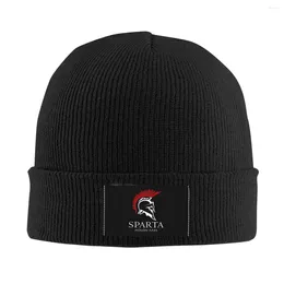 Beralar Spartan Molon Labe Sparta Savaşçı Kafa Beanies Caps Unisex Kış Sıcak Örgü Şapkası Serin Yetişkin Bonnet Şapkaları Açık Kayak Kapağı