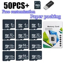 بطاقات 50PCS TF CARD CLASS10 128GB 256GB Cartao de Memoria 32GB 64GB 16G بطاقة SD 8G 4GB 2GB