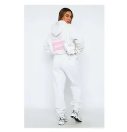 Top White Foxx Designer Racksuit Hoodie Set zwei 2-teilige Set Frauen-Kleidungsbekleidungsset Sporty Langarm Pullover mit Kapuze mit einem zweiteiligen Set kurzärmelig 48