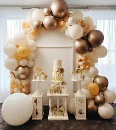 Parti dekorasyon 100pcs set 12 inç kakao rengi lateks balon balonlar doğum günü için