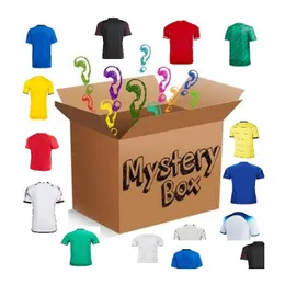 Jerseys de futebol nacional e clubes Jersey Mystery Boxes Promoção de liberação de qualquer estação camisas de qualidade tailandesa em branco ou jogador tudo com t dhx7q