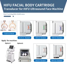 Acessórios Partes Cartuchos de substituição para a máquina de beleza Hifu Alta intensidade focada no transdutor de elevador de faces