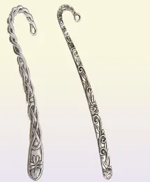 Antique Bookmarks Silver Books School Stationery Basselle fai -da -te Incendi a doppio design a doppio design Accessori per gioielli in metallo 123223085