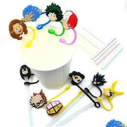 شرب قش STS مخصص My Hero Academia Soft Sile St Toppers accessories ER سحر قابلة لإعادة الاستخدام Splash Proof Plug Sluge 8M D OTDWS