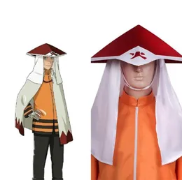 Altre forniture per feste di eventi Hokage Sarutobi Hiruzen 3 ° cosplay Anime Uzumaki grande cappello da pioggia unisex Halloween Fancy Cap solo4950544