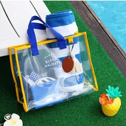 Multifunctional wet and dry separation bag environmental protection PVC hand-carry swimming bag travel beach bag tote bag
