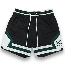 EST Summer Men Sports Shorts Running Fitness Fast Driting Trend Allenamento pantaloni corti sciolti maschili da maschile 240412