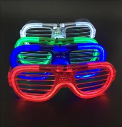 حفل الستائر الباردة نظارات الضوء الباردة بلاستيك LED مضيئة العطلات الديكور نظارات فلاش هتاف نظارات العطلة اللوازم VT11978671