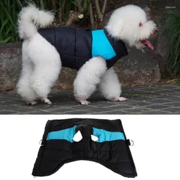 Trajes de gato casaco de cão de inverno Jackets ao ar livre de metal d-rings roupas de zíper com zíper vestuário de vestuário à prova de vento colete de clima frio