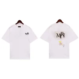 Hirt Herren Designer T -Shirt Männer Kleidung Klassische High Street Graphic T -Shirts Mode Luxus Baumwolle kurzärmelige Sommer T -Shirt Atmungsaktives Buchstaben Tee Weiß Tshirt
