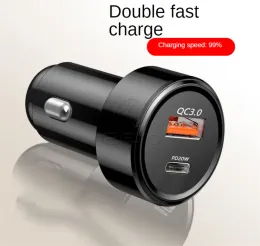 Auto -Ladegerät 38W PD QC Schnelle Ladegeräte Dual USB -Anschlüsse Hochgeschwindigkeits -Ladungs -Adapter für iPhone 13 Pro Max 12 11 8 plus Samsung S21 Izeso Zz