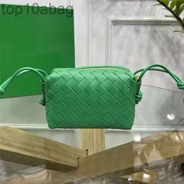 Bottegaity Venetta Luxury 98090 Mini Loop Designer Green Leather Bag 7a Qulity Size 17*10*6cm