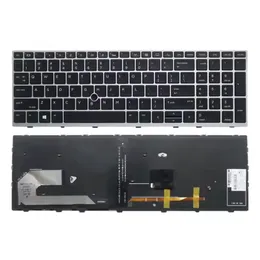 HP 엘리트 북 850 G5 755 G5 ZBook 15U G5 US와 백라이트 L29477-001 용 새 노트북 키보드