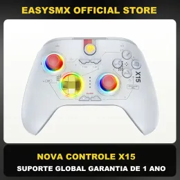 Мыши EasySmx X15 Беспроводной ПК GamePad, контроллер джойстика Bluetooth для Windows PC, Nintendo Switch, Android/IOS, RGB, эффект зала