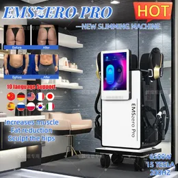 Emszero Body Sculpt Elektromagnet Stumowanie 6500 W High Power 4 Uchwyty Zmniejszenie Salon Piękna Fat Machine Nowe EMS Zero