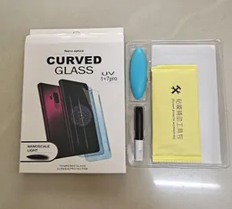 För Xiaomi Mi10 Pro Note10 CC9Pro härdat glas UV fullt lim 3D Nano Liquid Protective Film för OnePlus8 17 17T Pro Screen Prot5571480