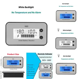 New IPX7 Waterproof DC 7V-100V Capacity Indicator Charge Percentage Lead-acid Ternary Iron Lithium Battery Car Voltage Gauge