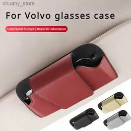 Case di occhiali da sole Adatto per Volvo XC40 XC60 XC90 V40 S60 Scatole da stoccaggio Accessori per auto Accessori Accessori Teacini per auto Y240416