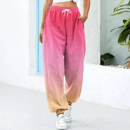 Pantaloni da donna 2024 Donne Yoga Training Sports Cantaloni Esercitano fitness elastica in vita da colare.