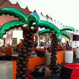 Decorazione per feste 3 pezzi di cocco palloncini di foglia di foglia di coconut palme in alluminio globos cerimonia di apertura forniture per la camera da matrimonio decorazioni