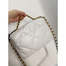 Correto 19bag Diamond Grid Chain Bag Outonum Winter, Genuine Leather Sheepskin Hand Held One Omber Crossbody