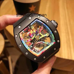 Men Watch Man watch Ceramic Personalized Graffiti Rm68-01 Barrel Automatic Hollow Mechanical