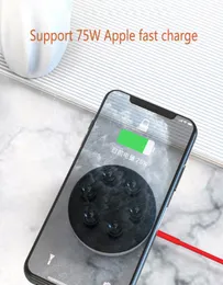 SUCTION CUP Wireless Charger för iPhone XR XS Samsung Portable Fast Charging Pad Absorption 5W 10W9796062