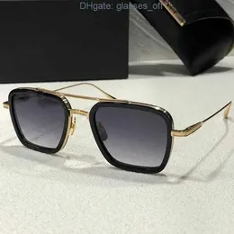 Dita mach sześć okularów przeciwsłonecznych projektant męskich dla mężczyzn lunette de soleil kwadratowe metalowe okulary okulary lxn evo sonnenbrille jeed0
