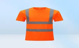 MEN039S Tshirts Отражающая безопасность футболка с коротким рукавом с высокой видимость