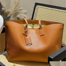 Shopping Bags Luxury Shop Women Totes Handbag Designer 10A Top Bag Fashion Letter Printing Classic Shoder With Small Pendant Large D Dhfht