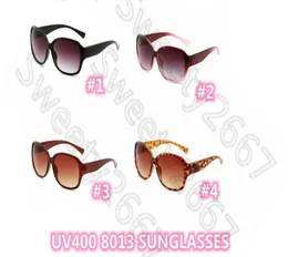 8013 Summer Brand Ladies Uv400 Fashion Woman gancling Glasses Классические спортивные солнцезащитные очки для любителей очков пляж Sun Glass 4colors8645596