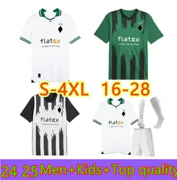 2024 Borussia Monchengladbach Soccer Jerseys 24 25Gladbach Stindl Elvedi Plea Zakaria Neuhaus Ginter Thuram Embolo Men Kids Kits Fan Version Set Foootball Shirt