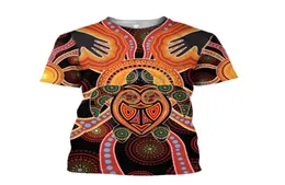 Herrt-shirts aboriginal sköldpadda berör Sun lia inhemsk 3D-tryckt t-shirt harajuku streetwear t shirts män för kvinnor kort slee6774128