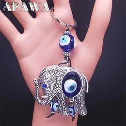 Klasynie Smyczowe Szybkie Łańcuch klucza Słapia Blue Kolor Turkey Eye Animal Break Accessories AMULET Jewelry Chaveiro Feminino K88235S1 Y240417