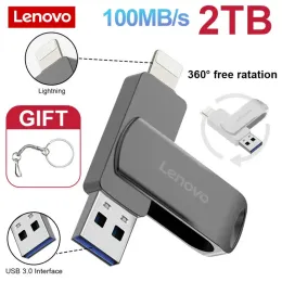 アダプターレノボ2TB 1TB USB 3.0 IPhone用フラッシュドライブ1 in 1 USBAから稲妻インターフェースUSB3.0ペンドライブ2TB iPhone iPad用2TB