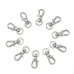 100pcs alaşım döner kordon snap snap hook ıstakoz pençe clasps mücevher yapım çanta anahtarlık diy aksesuarlar 302j