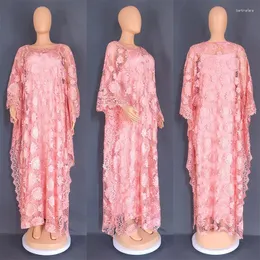 Roupas étnicas Elegantes vestidos africanos para mulheres tradicionais abaya dubai dashiki renda boubou peru festeira de festa muçulmana kaftan maxi