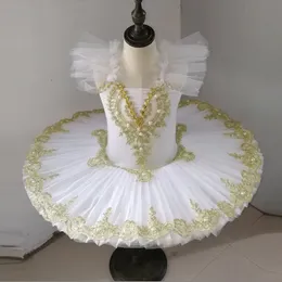 Scenkläder vit professionell ballerina balett tutu för barn barn barn flickor kvinnor vuxna fest dans dräkter