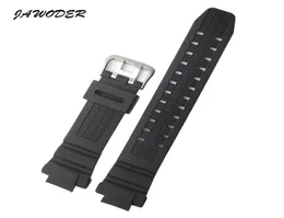 Jawoder Watchband 26mm Black Silicone Rubber Watch Band Rand för GW3500B G1200B G1250B GW3000B GW2000 Sports Watch Straps4206321