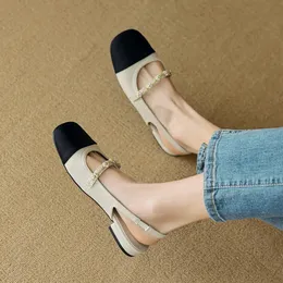 Sommer Womens Outer Sandals Koreanische Damen Casual Mules Low Heels Stylische Arbeitsschuhe 4143 Yards 240417