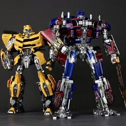 Transformation Toys Alloy Metal Engineering Car Children's Transformation Robot Toy Optimus Prime BumbleBee Comandante de Aircraft Kids Toys Presente