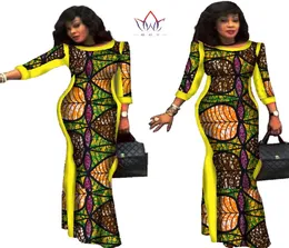 Casual Drs New Style Afrikanische Kleidung für Frauen Bazin Riche Plus Size Real Wachs Print 100% Baumwolle DRS WY3046936592