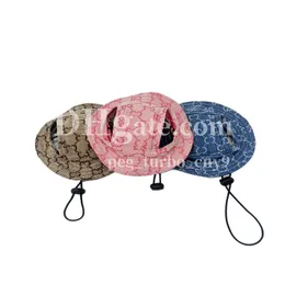 Designer di cappellini da baseball per cani da compagnia Jacquard Canvas Dog Hat Hat Regolable Summer Shade Cap per Corgi Schnauzer Pomeranian