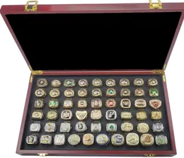 55pcs 1967 إلى 2021 كرة السلة M S Ship Ring مع مربع خشبي تذكاري للرجال النساء فتى المعجبين عيد الميلاد هيب H1614754