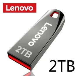 Adaptör Lenovo Flash Drives 3.0 2tb Metal Yüksek Hızlı Pendrive 1TB 512GB Taşınabilir Sürücü Su Geçirmez Memoria USB Flash Disk Typec Adaptör