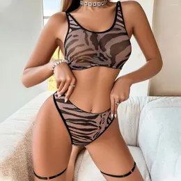 Bras Sets Comfort Lingerie Leopard Onlyfans sexy reggiseno Vedi attraverso abiti di lusso erotico push up da 2 pezzi biancheria intima