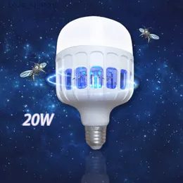 Комары убийственных ламп AC 220V 110V 20W E27 Светодиодная лампа Bulb Mosquito elminator 2-в-1 Элиминатор комаров YQ240417