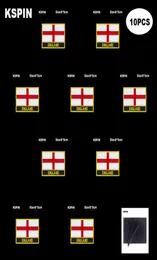 Прямоугольник национальный флаг петух петля Англия Бейджи Направочной 3D на стикерах рюкзаки 3966366